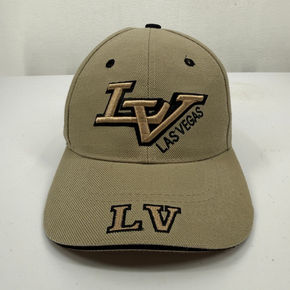 Sam's Cap Baseball Hat Mens OSFA Tan Las‎ Vegas Embroidered Adjustable Strapback